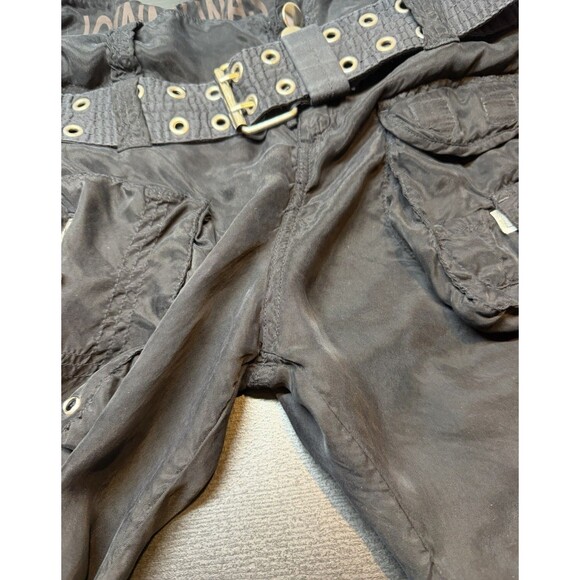 Johnny Was Pete & Greta Lightweight Cargo Pants Women’s Sz 4 Black With Belt - Picture 8 of 15